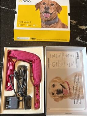 Halo Pink Dog Collar 4 with Charging Kit and Accessories $360